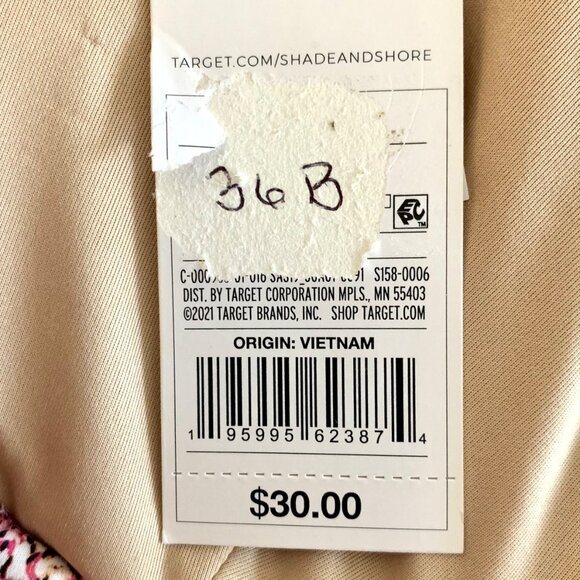 Shade & Shore Pink Snake Print Bikini Swim Top Underwire Bra Removable Pads - Picture 11 of 16